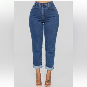 I got it from my mama jeans (dark) mom jeans